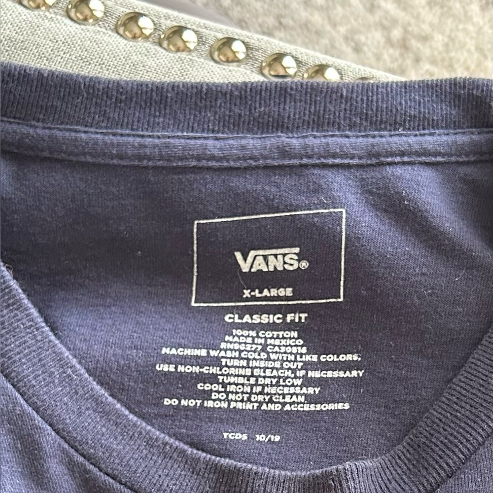 Vans Off the Wall Surf Palm Long Sleeve Skater Logo Graphic Tee Size XL - Picture 7 of 9